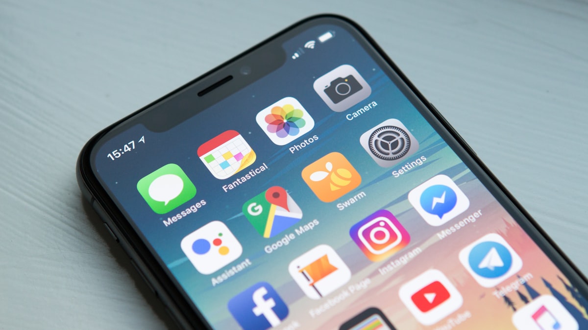 Smartphone screen crowded with apps and notifications, a thousand things at once