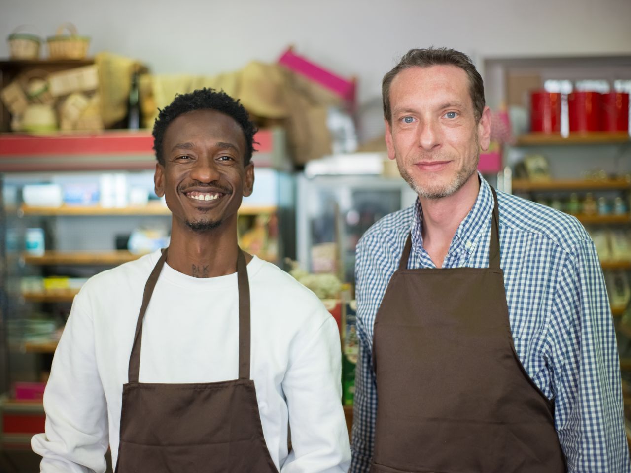Sales assistants in a store